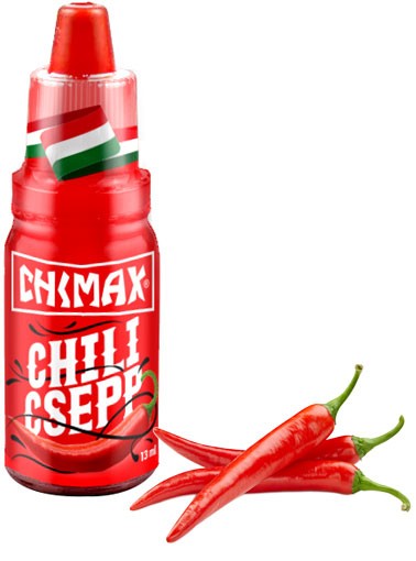 Chimax Chilitropfen Chiliextrakt mit scharfem Chiliöl 13ml, Chili csepp