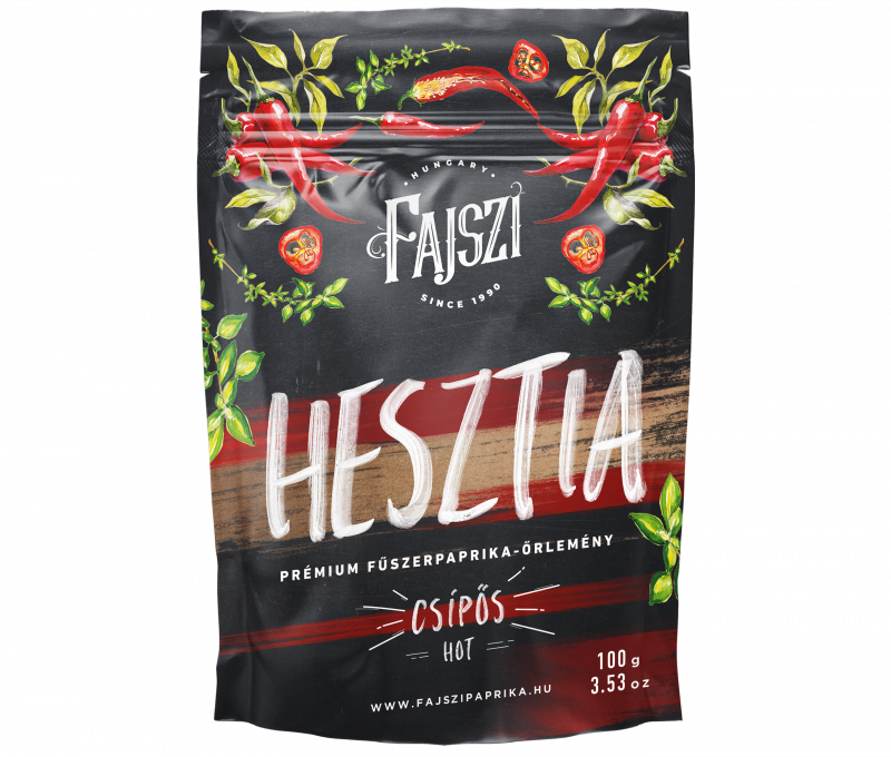 ”Hesztia” premium scharf paprikapulver - 100 g